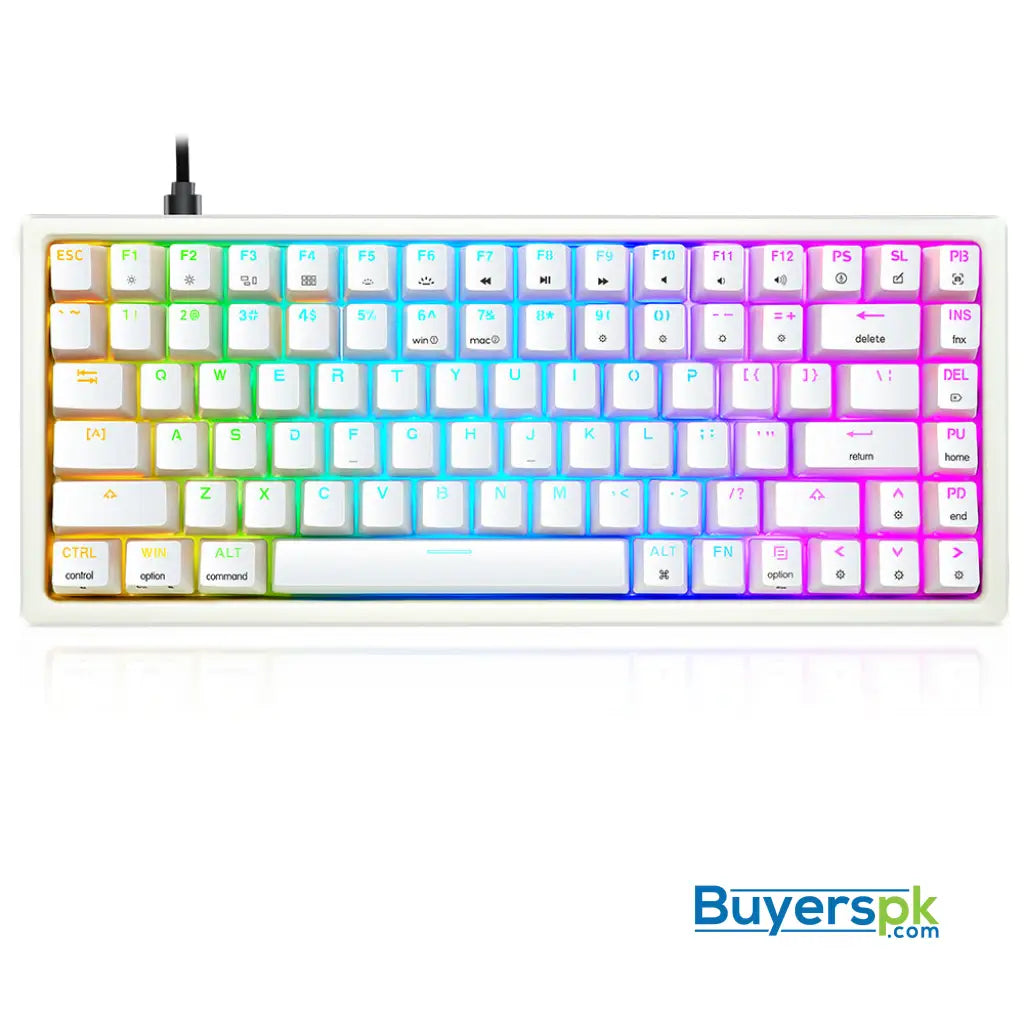 Sk84k White (abs Keycaps) Switches: Yellow - gaming keyboard Price in Pakistan Sk84k White (abs Keycaps) Switches: Yellow - gaming keyboard Price in Pakistan